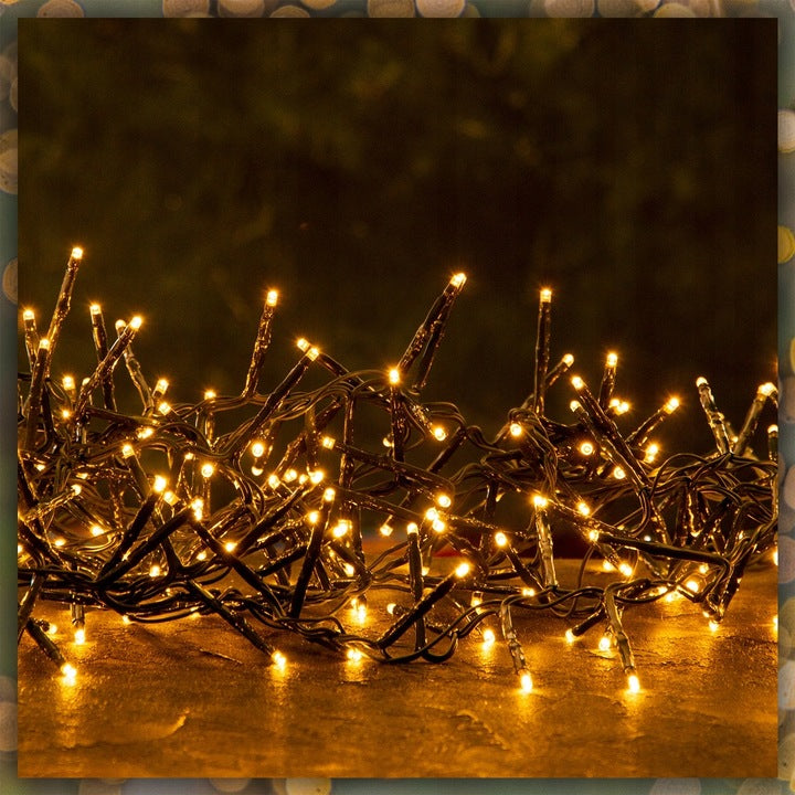 LAMPKI CHOINKOWE 200 LED BIAŁE CIEPŁE