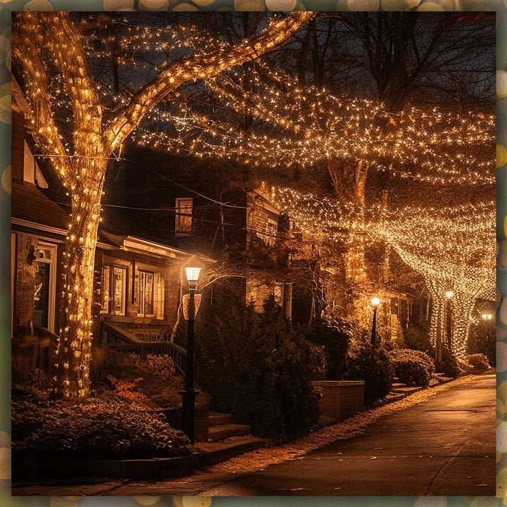 LAMPKI CHOINKOWE 200 LED BIAŁE CIEPŁE