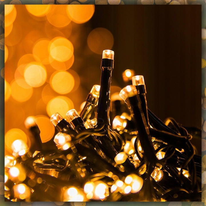 LAMPKI CHOINKOWE 100 LED BIAŁE CIEPŁE