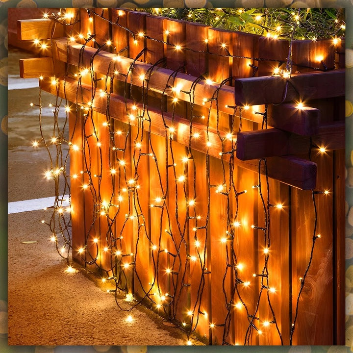 LAMPKI CHOINKOWE 100 LED BIAŁE CIEPŁE