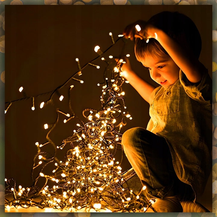 LAMPKI CHOINKOWE 500 LED CIEPŁE BIAŁE