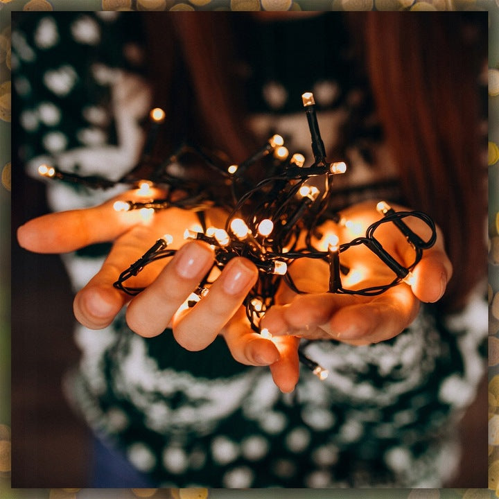 LAMPKI CHOINKOWE 100 LED BIAŁE CIEPŁE