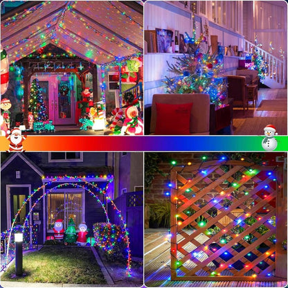 LAMPKI CHOINKOWE ZEWNĘTRZNE 100LED FLASH MULTI KOLOR