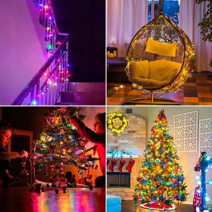 LAMPKI CHOINKOWE ZEWNĘTRZNE 300LED FLASH MULTI KOLOR