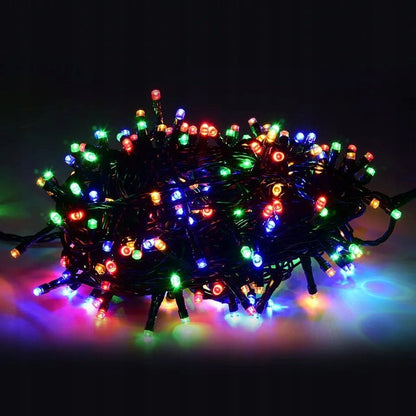 LAMPKI CHOINKOWE ZEWNĘTRZNE 300LED FLASH MULTI KOLOR