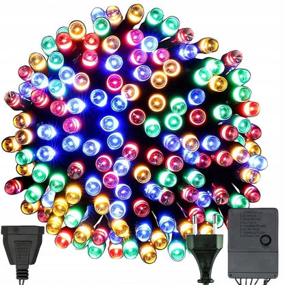 LAMPKI CHOINKOWE 200 LED KOLOROWE