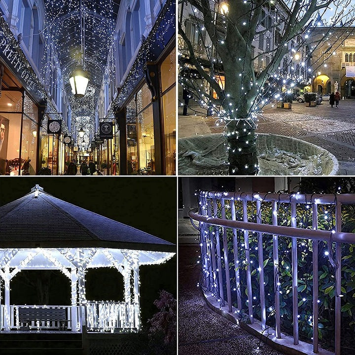 LAMPKI CHOINKOWE 200 LED BIAŁE ZIMNE