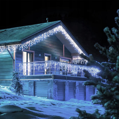 SOPLE 300 LED LAMPKI ZEWNĘTRZNE BIAŁE ZIMNE FLASH 14m