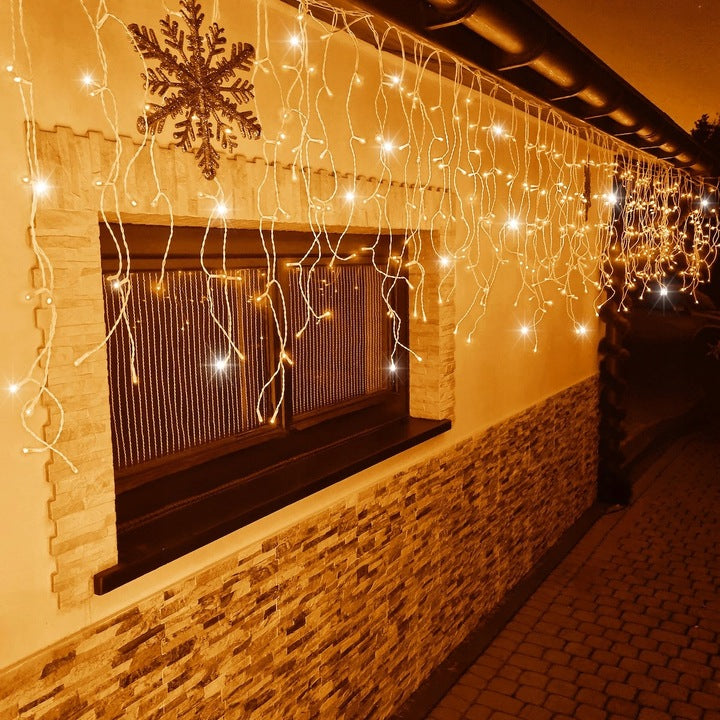 SOPLE 300 LED LAMPKI ZEWNĘTRZNE BIAŁE CIEPŁE FLASH 14m