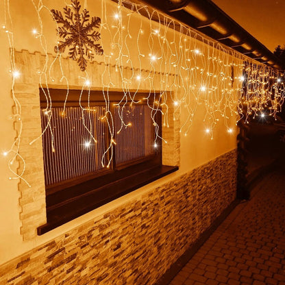SOPLE 300 LED LAMPKI ZEWNĘTRZNE BIAŁE CIEPŁE FLASH 14m