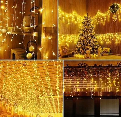 SOPLE 300 LED LAMPKI ZEWNĘTRZNE BIAŁE CIEPŁE FLASH 14m