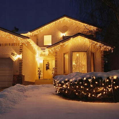 SOPLE 300 LED LAMPKI ZEWNĘTRZNE BIAŁE CIEPŁE FLASH 14m