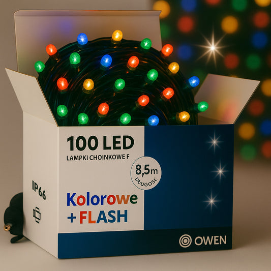 Opakowanie flash-100led-flash-multi-kolor, klasa szczelnosci IP66