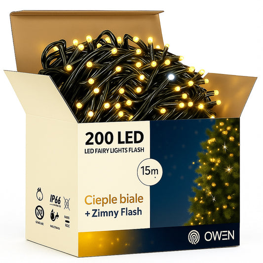 Opakowanie flash-200led-flash-cieple-biale, klasa szczelnosci IP66