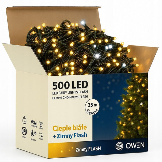 Opakowanie flash-500led-flash-cieple-biale, klasa szczelnosci IP66