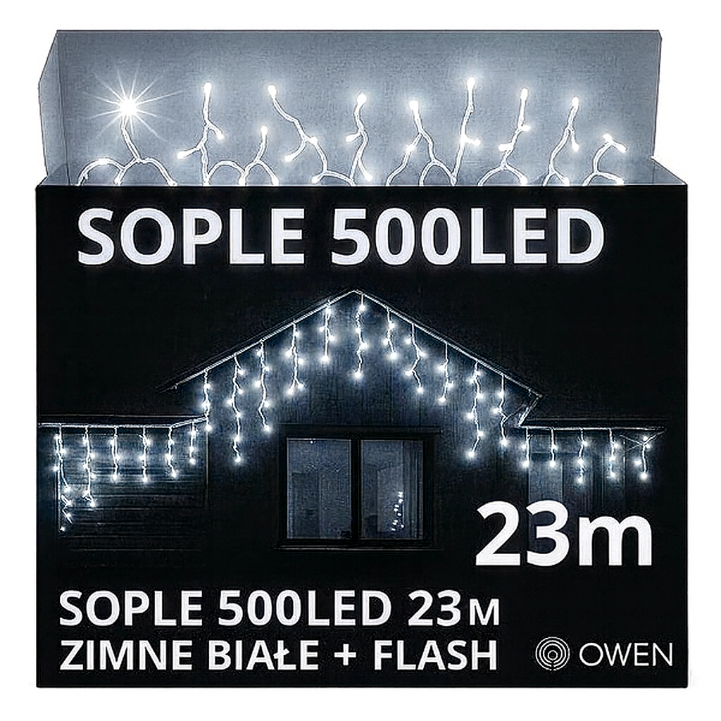 SOPLE 500 LED ZEWNĘTRZNE BIAŁE ZIMNE FLASH